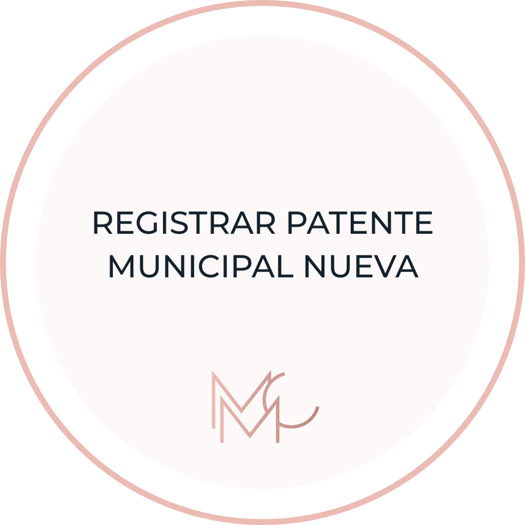 Registrar Patente Municipal Nueva