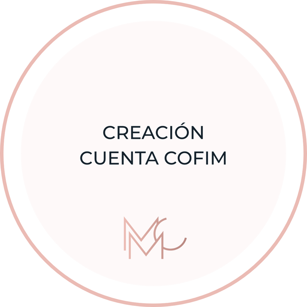 Creación Cuenta COFIM